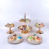 Bakeware Tools Mirror Cake Stand Cupcake Tray Home Decoration Dessert Table Decorating Party Leverant￶rer Br￶llop Display