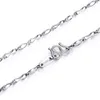 Chains Pure Solid Platinum 950 Chain Women Gift Width 1.1mm Ingot Bead Link Necklace 43cm/ 4.3g