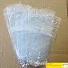 Sacs d'emballage en plastique PVC sacs d'emballage avec Pothhook 26 pouces pour emballer les trames fermeture de bouton d'extensions humaines
