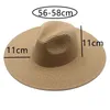 Wide Brim Hats Bucket Women Big 11cm Men Khaki White Black Straw Sun Protection Beach Summer Sombreros De Mujer 221110