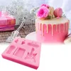 Moldes para hornear con estilo fondant molde sin olor lavable ecológico radio micrófono guitarra auriculares