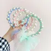 Saç Aksesuarları Sevimli Bebek İnci Mesh Head Bandı Örgü Aracı Çocuk Meapwear Prenses Kadın Kız Kawaii Saç Penisi