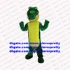 Costume de mascotte d'alligator Crocodile vert, personnage de dessin animé pour adulte, professionnel, Performance technique sur scène, zx1257