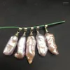 Pendant Necklaces Natural Purple Biwa Pearl Bulk Items Wholesale Punk Jewelry Designer Charms