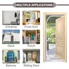 Sheer Curtains Zipper Door Screen Anti-cat PPT Nano Curtain Up Opening Left Shape Anti-zanzara Mesh per Pet Living Room 221110