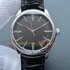 4 Style With Box Watch Men's 39mm Black Dial Leather Strap Rose Gold Mens Asia 2813 Movement Automatic Mechanical Watches Wristwatches