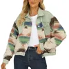 Jackets para mujeres Europa y americana Manga larga Lapa informal