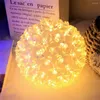 Saiten 10 cm 20 cm 25 cm LED Kirschblüten Lichterketten Outdoor Ball Girlande Licht Kristall Blumen für Indoor Weihnachten Hochzeit Dec8153317