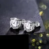 Stud ATTAGEMS 2 Carat 80mm D Color Earrings For Women Top Quality 100% 925 Sterling Silver Sparkling Wedding Jewelry 221109