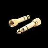 Gold-Kopfhörer-Anschluss, 6,35 mm Stecker auf 3,5 mm Stereo-Stecker, Audio-Mikrofon-Schrauben-Adapter-Konverter