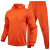 Koşu Setleri Sağlam Spor Giyim Takımları Erkek Hoodies Pants Joggers Sweetpants Sweatshirt Spor Salonu Fitness Giyim