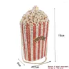 Borse da sera Designer di lusso Popcorn Crystal Party Purse Wedding Frizione colorata SC997