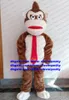 Brown Orangutan Donkey Kong Gorilla Orangoutang mascotte kostuum stripfietskarakter Fossick voor klanten Walking Street ZX1155