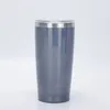 20oz Glitter Tumbler Shimmer SubliMation Car Cup med lock dubbelväggat rostfritt stål Vakuumisolerade kaffevatten tumlar