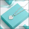 Pendentif Colliers Perle Chaîne Design Marque Coeur Amour Collier Or Sier pour Femmes Bijoux Cadeau Drop Livraison 2022 Dhdkg