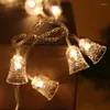 Strings Anno 2023 Decor Luci natalizie a led solari Mini campane Ghirlanda 7/12 / 22M Per decorazioni per matrimoni / feste / alberi