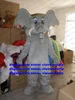 Grey Elephant Elephish Mascot Costume Adult Cartoon Character Outfit Suit Company Celebration Costumes Dressed As Mascots zx906