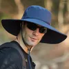 Bandanas 2 Men's Waterproof Fabric Mountaineering Hat Male Anti-UV Sun Hats utomhusfiske CAP Bred BRIM CAPS HACKET BOONIE
