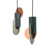 Lâmpadas pendentes Luzes geométricas de luz moderna Luzes de teto Oval itens decorativos para iluminação de estilo industrial em casa