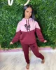 2024 Designer Brand Women Tracksuits Jogger Suit Hoodies Pants Pants Paneled Two Piece Set Pink Print Long Sleeve Sweatsuits Leggings Outfit Sportswear Clothes 8931-8