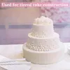 أدوات أدوات Bakeware Cake Dowel Rods 50 PCS Stackingtered Construction Construction Resable Stand Friendly Friendly Tocking White Plastic Sticks