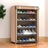 Rangement de vêtements multicouche Simple armoire à chaussures bricolage assemblé organisateur peu encombrant étagère maison dortoir placard anti-poussière porte-chaussures