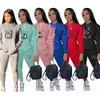 Designer merk dames trainingspakken joggingpakken print 2-delige set hoodies broek trainingspakken met lange mouwen 3XL plus size sportkleding leggings outfits casual kleding 8919-6