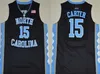 Maglia da basket Unc Tar Heels North Carolina 5 Nassir Little 15 Vince Carter 32 Luke Maye Michael College