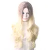 Woodfestival Ombre Favy syntetyczne peruki do włosów długie peruki dla kobiet blondynki w kolorze damskim codzienne zużycie