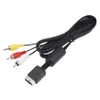 1,8m de áudio Vídeo AV Cabo Fio 1 a 3 RCA TV Líder para Sony PlayStation PS2 PS3 Console Game Acessórios