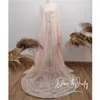 Casual Dresses DON&JUDY 2022 Pink Lace Maternity With Tassel Women Floor Length Party Prom Wedding Baby Shower Gown Dress Plus Size