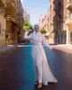 Vestidos de noiva de hijab muçulmanos elegantes Vestidos de noiva Cristais Salia destacável Mangas compridas pescoço alto Arábico Islâmico Vestidos de Novia Comprimento do piso 2023