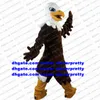 Dark Brown Eagle Hawk Mascot Costume Tercel Tiercel Falcon Vulture Cartoon Character Wedding Ceremony Farewell Banquet ZX1685