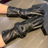 Femmes Designer Gants En Cuir En Peau De Mouton Mode Hiver Chaud Designers Gants Petit Sac De Luxe Gant En Cuir Véritable Pour Dames