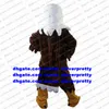 Dark Brown Eagle Hawk Mascot Costume Tercel Tiercel Falcon Vulture Cartoon Character Wedding Ceremony Farewell Banquet ZX1685