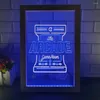 Party Decoration Arcade Game Room Console Dual Color LED Sign Po Frame Creative Table Lamp Bedroom Desk Wood 3d Night Light
