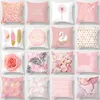 decoração de casa de travesseiros rosa