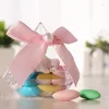 Emballage cadeau cône pyramide forme plastique clair boîte à bonbons boîtes transparentes pour emballage faveurs de mariage bébé douche fête fournitures