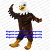 Dark Brown Eagle Hawk Mascot Costume Tercel Tiercel Falcon Vulture Cartoon Character Wedding Ceremony Farewell Banquet ZX1685