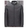 Men's Down chegando homens Menas de moda de parkas Jaqueta acolchoada de inverno Lazer pequeno colarinho de stand-up smart