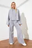 Running Set Trendyol Wide Leg Knitting Tracksuit Set Twoss21em0026