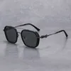 مصمم CH النظارات الشمسية إطارات القلوب رجال قصر النظر المضاد الأزرق المزدوج لوحة التيتانيوم نقي النساء النساء الفاخرة عبر إطار نظارات جديدة عالية الجودة K4C4