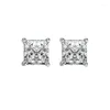 Stud Earrings COSYA 925 Silver High Carbon Diamond Sparkling Zircon Rings 4 Prong Simple Jewelry Women39 Fine5587080