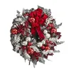 Flores decorativas Christmas Wreath Wreath Pinecone Pinecone Red Berry Grus