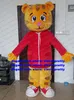 Yellow Wildcat Wild Cat Mascot Costume Caracal Ocelot Kitten Vuxen Tecknad karaktär Utbildning Utställning Hälsningar ZX1044