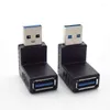 Akcesoria oświetleniowe 2/5PCS 90 Kąt USB 3.0 Typ Mężczyzna do żeńskiej M/F Złącze złącza Złącza Extender Wtyczka do laptopa PC