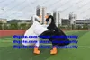 White Black Swan Cygnus Goose Geese Mascot Costume Adult Cartoon Character Ambulatory Walking Corporate Image Film zx770