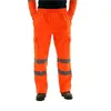 Men's Pants Men's Safety Sweat Pant Hi Vis Trousers High Visibility Bottoms Workwear Reflective Tape Multi-Pockets Work Trouser