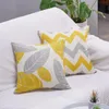 Pillow Nordic Yellow Geometric Linen Pillowcase 40 Living Room Sofa Decoration Cover 60 Home 50