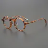 Solglasögon ramar vintage acetatglasögon ram män runt recept myopia optiska glasögon kvinnor retro lyxglasögon glasögon 221110